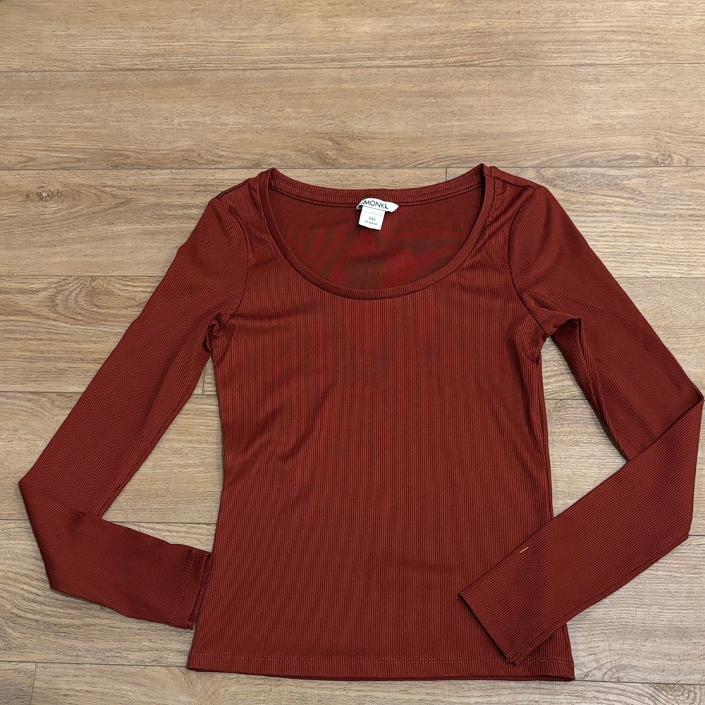 Gifts for Her🎁Monki Rust Long Sleeve Top